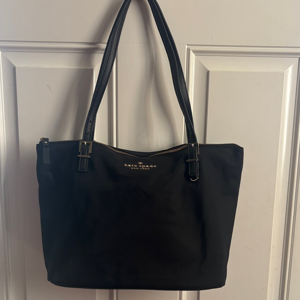 Kate Spade Black Nylon Tote Bag